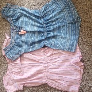 2 bundle short sleeve romper girls size 10